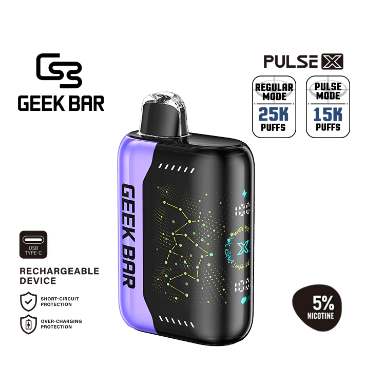Geek Bar Pulse X Blackberry Blow Pop 50mg Nicotine Disposable